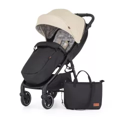   Petite & Mars Sport Babakocsi Royal3 Black Sahara Beige - Stílusos, Tartós és Kényelmes Babakocsi Könnyű Manőverezhetőséggel