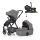 Petite & Mars Icon 3 az 1-ben Kombinált Babakocsi Dove Grey - Core Pro i-Size Autósüléssel és Isofix Bázissal, Komplett Utazórendszer