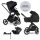 EasyWalker Zoey 3 az 1-ben Kombinált Babakocsi Szett Pure Black CYBEx Aton B2 i-Size Autósüléssel és Bázistalppal - Újszülöttől, Biztonságos Utazás