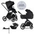 EasyWalker Zoey 3 az 1-ben Kombinált Babakocsi Szett Pure Black CYBEx Aton B2 i-Size Autósüléssel és Bázistalppal - Újszülöttől, Biztonságos Utazás