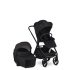 EasyWalker Zoey 3 az 1-ben Kombinált Babakocsi Szett Pure Black CYBEx Aton B2 i-Size Autósüléssel és Bázistalppal - Újszülöttől, Biztonságos Utazás