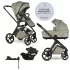 EasyWalker Zoey 3 az 1-ben Kombinált Babakocsi Szett Sage Green CYBEx Aton B2 i-Size Autósüléssel és Bázistalppal - Újszülöttől, Biztonságos Utazás