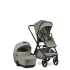 EasyWalker Zoey 3 az 1-ben Kombinált Babakocsi Szett Sage Green CYBEx Aton B2 i-Size Autósüléssel és Bázistalppal - Újszülöttől, Biztonságos Utazás