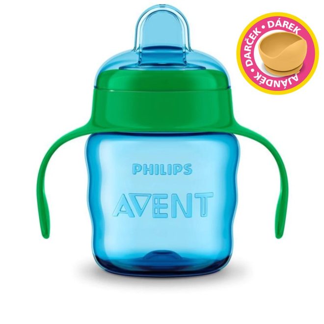 Philips Avent Itatópohár Classic 200ml Itatófüllel Fiús (SCF551/05) Csöpögésmentes, BPA-mentes, Könnyen Tisztítható Itatópohár 6 Hónapos Kortól