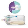 Philips Avent Natural Response Cumisüveg AirFree Szeleppel 260ml (SCY673/01) Szivárgásmentes, Hasfájáscsökkentő, Mellformájú Etetőcumi 1 Hónapos Kortól