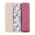 Petite & Mars Bambusz Muszlin Pelenka Szett 3db Moussy Pink Meadow 68x68cm - Puha, Légáteresztő és Bőrbarát Pelenkák Újszülötteknek