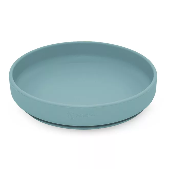 Petite & Mars Take & Match Szilikon Tányér Tapadókoronggal Frosted Sky - BPA-mentes, Csúszásmentes és Könnyen Tisztítható Étkező Tányér 6 Hónapos Kortól