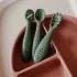 Petite & Mars Take & Match Szilikon Gyakorló Kanál Szett 3db Sweet Pea - Puha, BPA-mentes és Könnyen Fogható Készlet 6 Hónapos Kortól