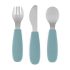 Petite & Mars Take & Match Rozsdamentes Acél Evőeszközkészlet Frosted Sky - Ergonomikus, BPA-mentes és Tartós Készlet 12 Hónapos Kortól