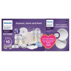   Philips Avent Elektromos Mellszívó Készlet (SCD340/31) + Ajándék Eldobható Melltartóbetét - Natural Motion Technológia, Komplett Szoptatási Csomag, Halk és Kényelmes Használat