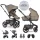 EasyWalker Harvey NxT Set xL Kombinált Babakocsi Mocha Brown - Prémium Kényelem, Teljes Tartozékszett, Újszülöttől Használható