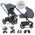 EasyWalker Harvey NxT Set xL Kombinált Babakocsi Deep Blue - Prémium Kényelem, Teljes Tartozékszett, Újszülöttől Használható