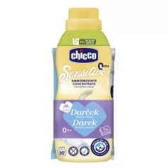   Chicco Koncentrált Öblítő Lágy Érintés 750ml + Nedves Törlőkendő 72db Ingyen - Kíméletes Baba Ruhatisztításhoz és Friss Illathoz