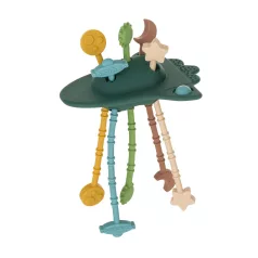   Petite & Mars Szilikon Játék Érzékszervi Crazy Rakéta Misty Green 1 Újszülött Kortól - Érzékszervi Fejlesztéshez Bababarát Felfedezéshez