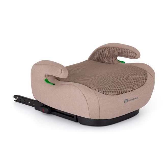 Petite & Mars Optimus Pro i-Size Air Autósülés Tan Brown 125-150cm 22-36kg - Légáteresztő Komfort, Biztonságos Utazáshoz