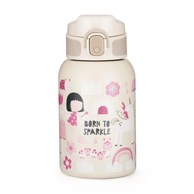 Petite & Mars Rozsdamentes Termosz Palack Szívószállal 350ml Tündér Mintás 12 Hónapos Kortól – NaturalBabyShop részletes termékkép és vásárlási információ