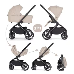   Petite & Mars SCOUT 2 az 1-ben Soft Mousse Kombinált Babakocsi - Prémium Kényelem, Sokoldalú Megoldás, Babával Való Mindennapokra