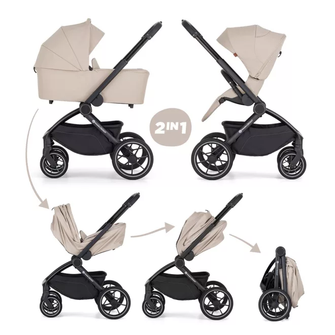 Petite & Mars SCOUT 2 az 1-ben Soft Mousse Kombinált Babakocsi - Prémium Kényelem, Sokoldalú Megoldás, Babával Való Mindennapokra