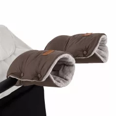   Petite & Mars Jasie Dark Walnut Babakocsi Kézmelegítő Kesztyű, 2db, Víz- és Szélálló