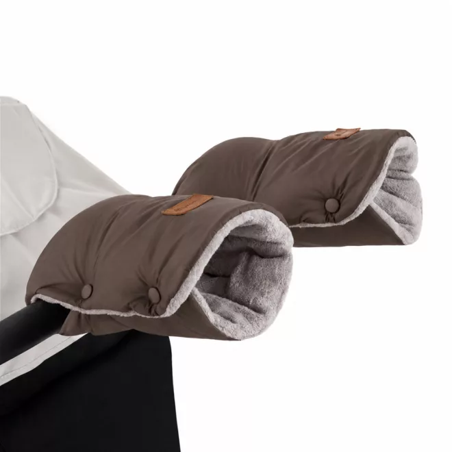 Petite & Mars Jasie Dark Walnut Babakocsi Kézmelegítő Kesztyű, 2db, Víz- és Szélálló