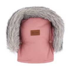 Petite & Mars Kesztyű / Kézmelegítő Babakocsira Furry Old Rose – Meleg, Babakocsira Rögzíthető Téli Kiegészítő