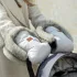 Petite & Mars Kesztyű / Kézmelegítő Babakocsira Furry Old Rose – Meleg, Babakocsira Rögzíthető Téli Kiegészítő