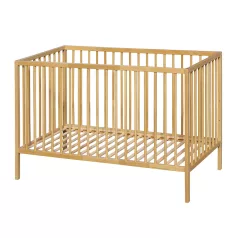   Petite & Mars Nela Beech Wood Fa Kiságy 120x60cm - Természetes Megjelenéshez és Biztonságos Alváshoz