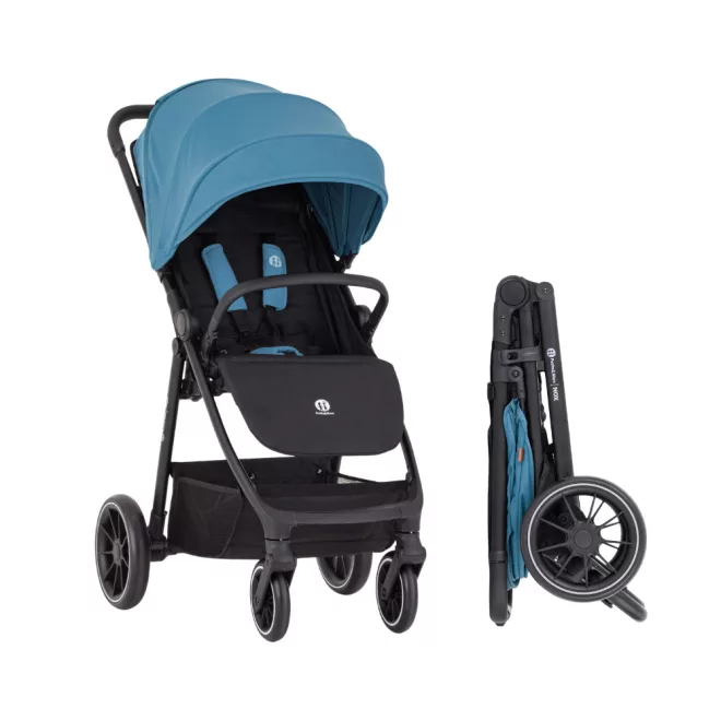 Petite & Mars Nox Ocean Blue Sport Babakocsi Újszülött Kortól, Könnyű Városi Babakocsi Kompakt Összecsukással