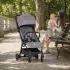 Petite & Mars Pax Ultimate Grey Sport Babakocsi Újszülött Kortól, Könnyű Városi Babakocsi Kompakt Összecsukással