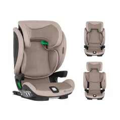 Petite & Mars Elite Fix Pro Tan Brown Air i-Size Autósülés 100–150cm (15–36kg) – ISOFIX Rögzítéssel és Állítható Fejtámlával