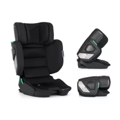 Petite & Mars Flex Pro Coal Black Air i-Size Autósülés 100–150cm (15–36kg) – ISOFIX Rögzítéssel, 8 Fokozatú Fejtámlával