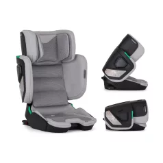 Petite & Mars Flex Pro Gentle Grey Air i-Size Autósülés 100–150cm (15–36kg) – ISOFIX Rögzítéssel, 8 Fokozatú Fejtámlával