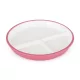Petite & Mars Kerámia Tányér Szilikon Borítással Candy Pink – Csúszásgátló Szilikon Borítással