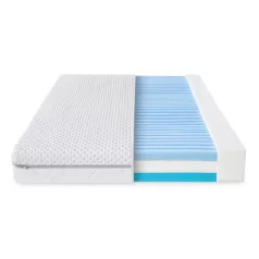   Petite & Mars Glow Ortopéd Babaágy Matrac 120x60x10cm, Kényelmes Kiságy Matrac