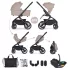 Petite & Mars Kombinált Babakocsi Scout 3 az 1-ben Cappuccino Krém + Core Pro i-Size – NaturalBabyShop részletes termékkép és vásárlási információ