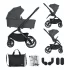 Petite & Mars Kombinált Babakocsi Scout 3 az 1-ben Antracit Moon Core Pro i-Size – NaturalBabyShop részletes termékkép és vásárlási információ