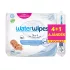 WaterWipes Nedves Törlőkendő Csomag 4x60 db + Soothing Clean Levendulás Törlőkendő 60 db – Bőrbarát Babaápolás Újszülött Kortól