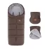 Petite & Mars Jibot 3in1 + Jasie Dark Walnut Téli Babakocsi Szett, Bundazsákkal és 2db Kézmelegítővel