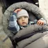 Petite & Mars Comfy 4in1 Téli Bundazsák Szett + Babakocsi Kézmelegítő Furry Old Rose – Meleg, Vízálló Téli Kialakítással