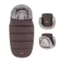 Petite & Mars Comfy 4in1 Téli Bundazsák Szett + Babakocsi Kézmelegítő Furry Rich Brown – Meleg, Vízálló Téli Kialakítással