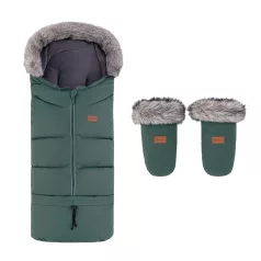  Petite & Mars Arctic 4 az 1-ben Vízálló Téli Bundazsák és Fjora Kézmelegítő Szett Veritable Khaki