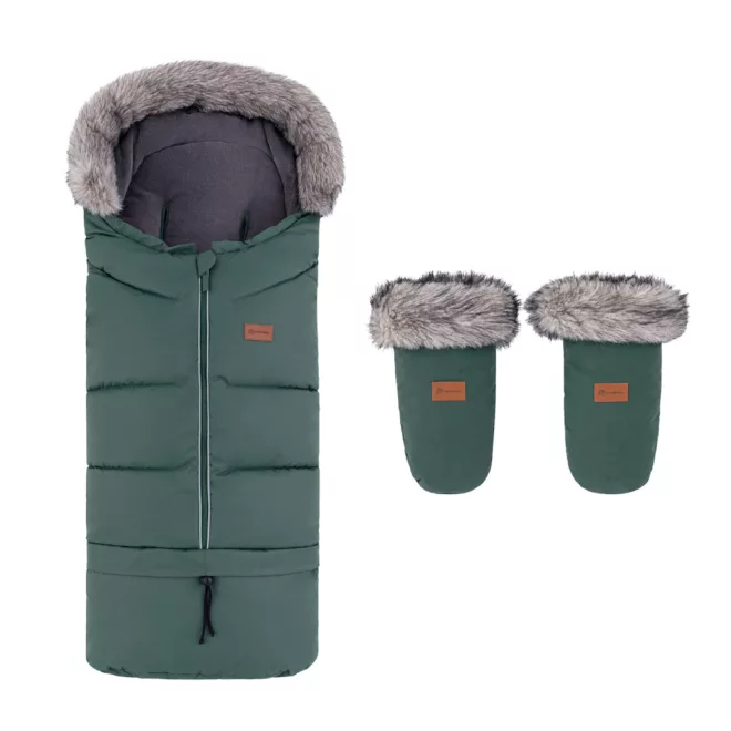 Petite & Mars Arctic 4 az 1-ben Vízálló Téli Bundazsák és Fjora Kézmelegítő Szett Veritable Khaki