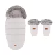 Petite & Mars Comfy 4 az 1-ben Vízálló Téli Bundazsák és Fjora Kézmelegítő Szett Champagne Shower