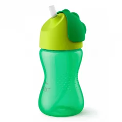   Philips Avent Bendy Szívószálas Itató Pohár Rugalmas Szívószállal 300ml Zöld Kivitelben (SCF798/01)