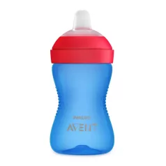   Philips Avent Puha Harapásálló Csőrös Pohár 300ml Kék Piros Kivitelben (SCF802/01)