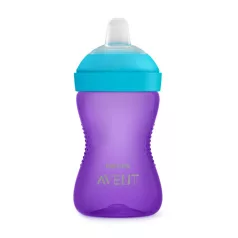   Philips Avent Puha Harapásálló Csőrös Pohár 300ml Lila Kék Kivitelben (SCF802/02)