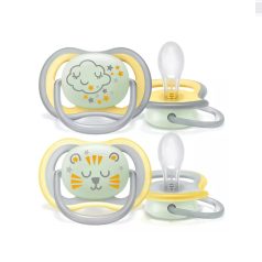   Philips Avent Ultra Air Éjszakai Játszócumi 18 Hónapos Kortól 2db (SCF376/01)