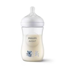   Philips Avent Natural Response Cumisüveg 1 Hónapos Kortól Koala Minta 260ml (SCY903/67)