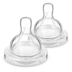   Philips Avent Anti-Colic Lassú Átfolyás Etetőcumi 1 Hónapos Kortól 2 db (SCY762/02)