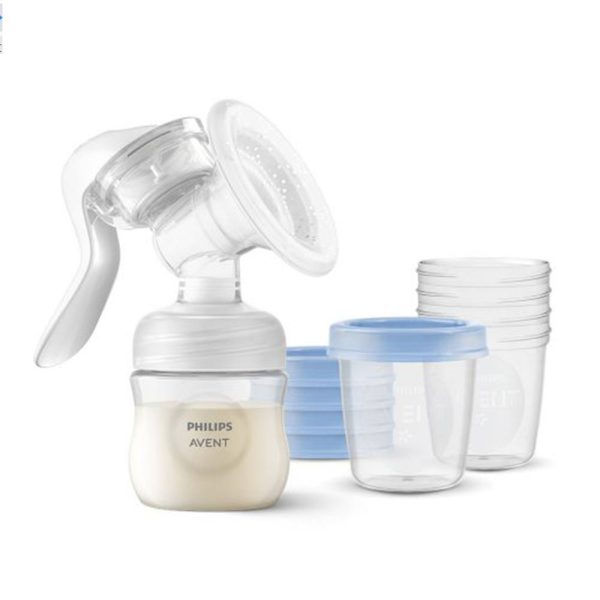 Philips Avent Kézi Mellszívó 5db VIA 180ml Pohárral